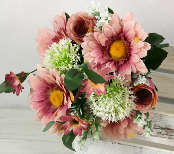 Kytica ruža gerbera cesnak x13 JX1905